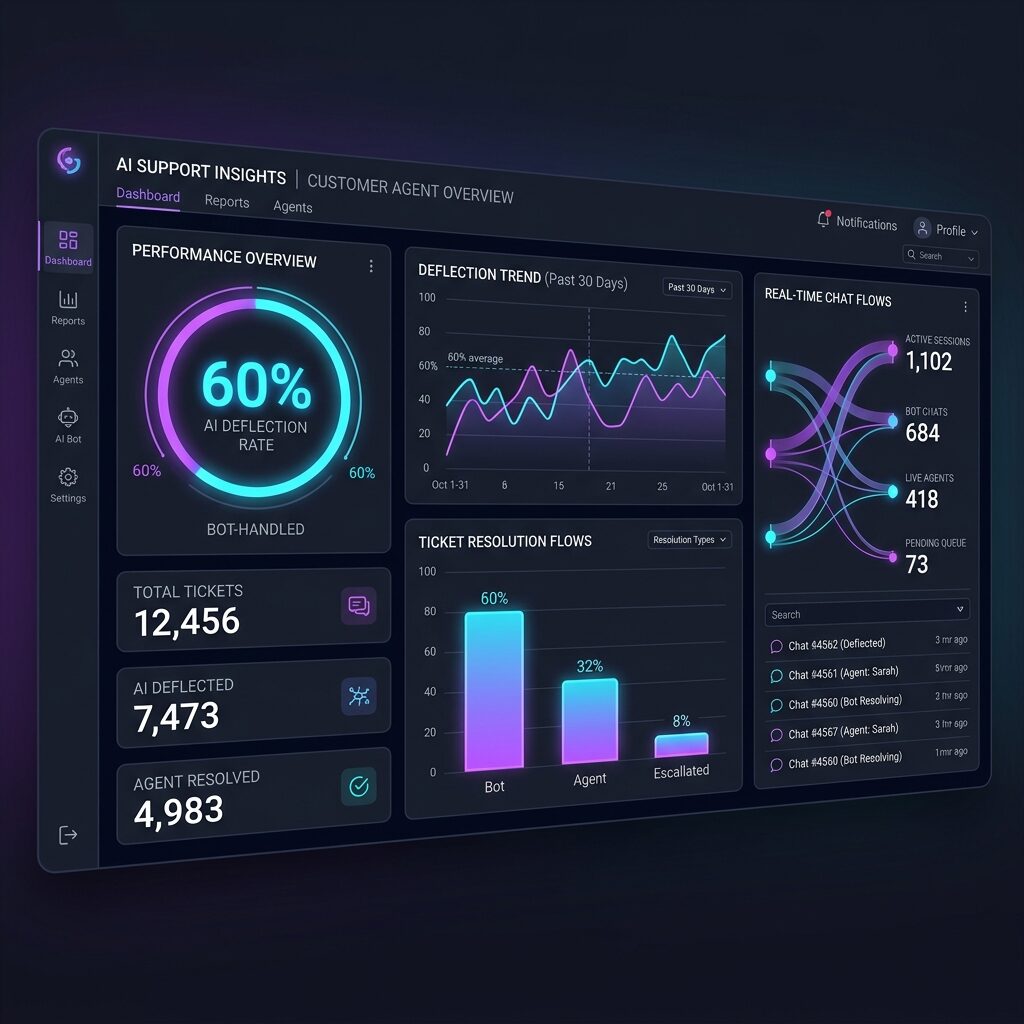 AI Support Agent That Deflects 60% of Tickets